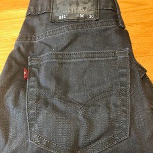 Mens Levi 511 black jeans  W30 L30
